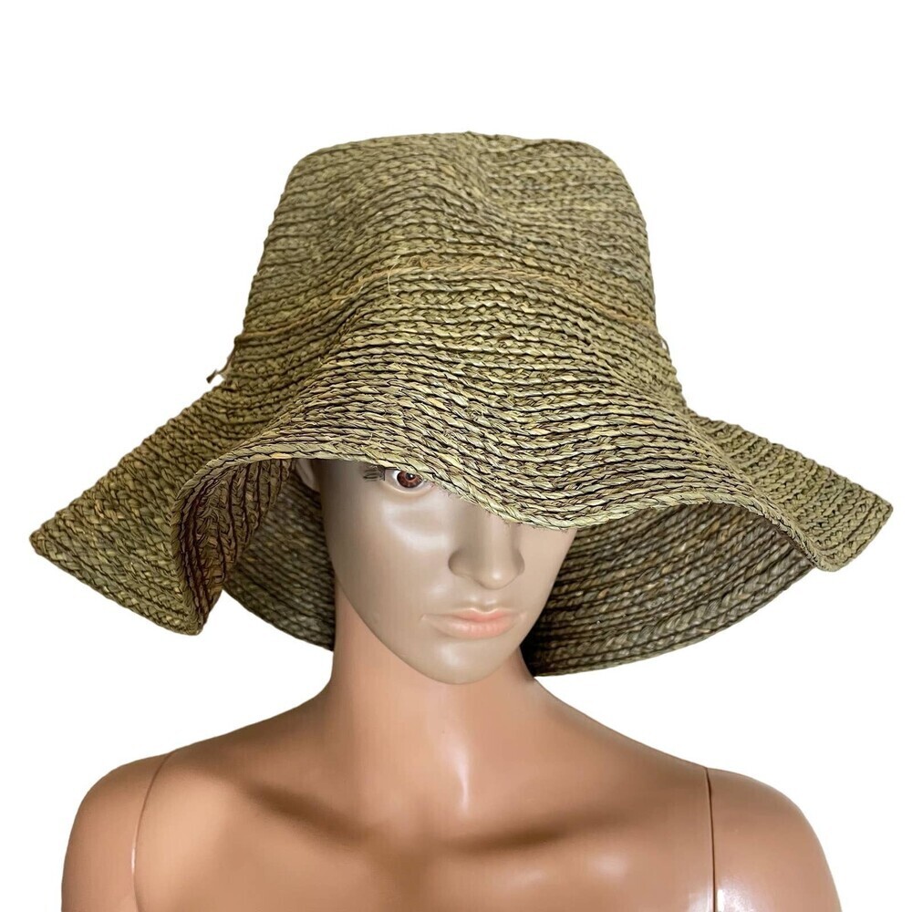 women's Straw hat large TOP Large brim packable vacation beach wear packable